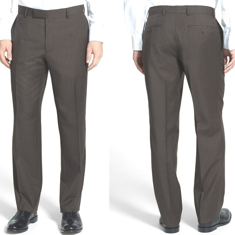 New BOSS Hugo Boss Micro Check WOOL pants